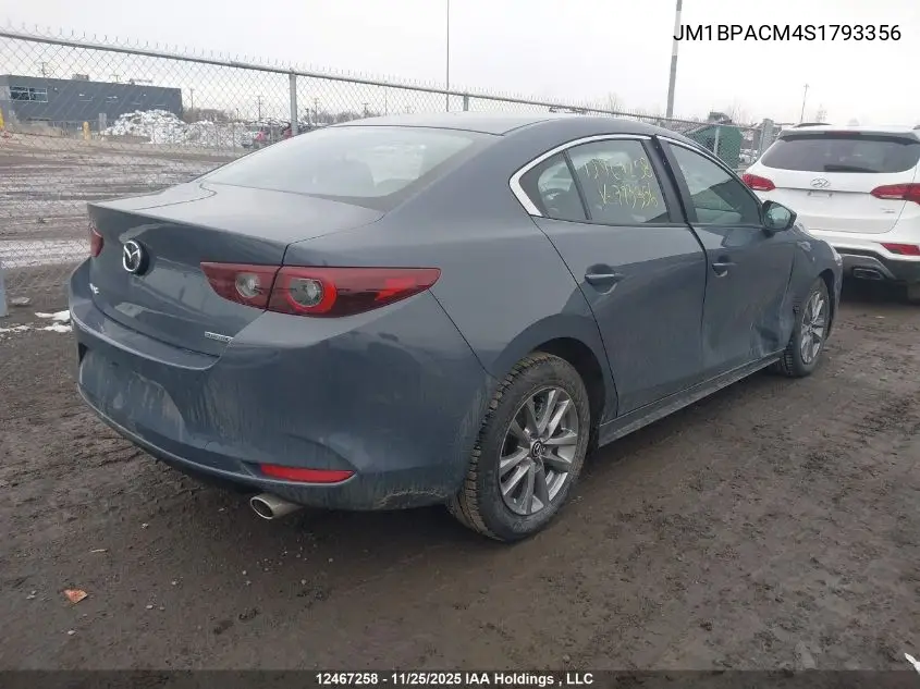 JM1BPACM4S1793356 2025 Mazda 3 Preferred