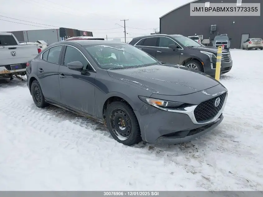 JM1BPABMXS1773355 2025 Mazda 3 Select Sport