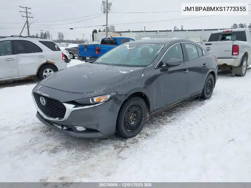 JM1BPABMXS1773355 2025 Mazda 3 Select Sport