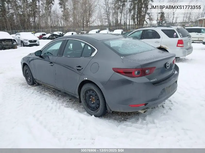 JM1BPABMXS1773355 2025 Mazda 3 Select Sport