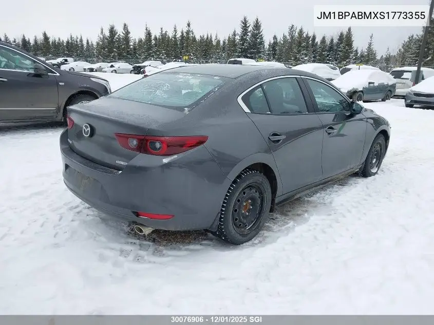 JM1BPABMXS1773355 2025 Mazda 3 Select Sport