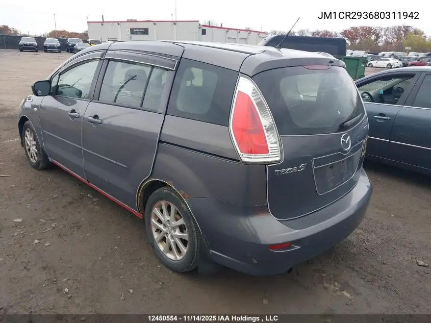 JM1CR293680311942 2008 Mazda 5