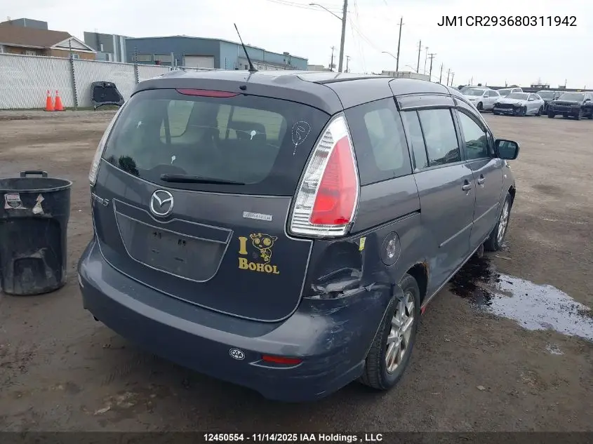 JM1CR293680311942 2008 Mazda 5