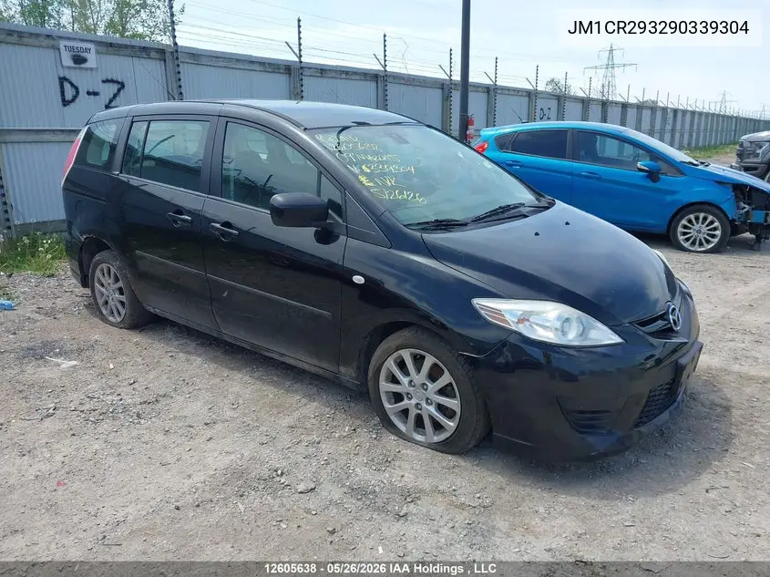 2009 Mazda Mazda5 VIN: JM1CR293290339304 Lot: 12605638