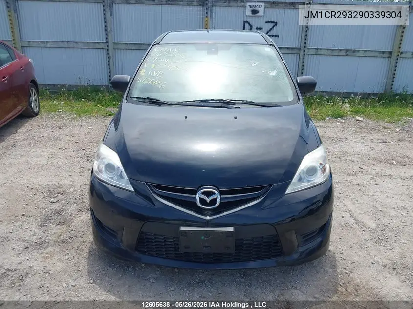 2009 Mazda Mazda5 VIN: JM1CR293290339304 Lot: 12605638
