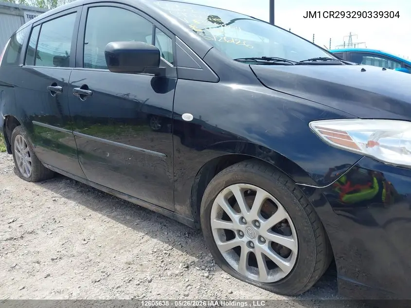 2009 Mazda Mazda5 VIN: JM1CR293290339304 Lot: 12605638