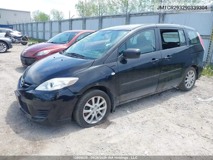 2009 Mazda Mazda5 VIN: JM1CR293290339304 Lot: 12605638
