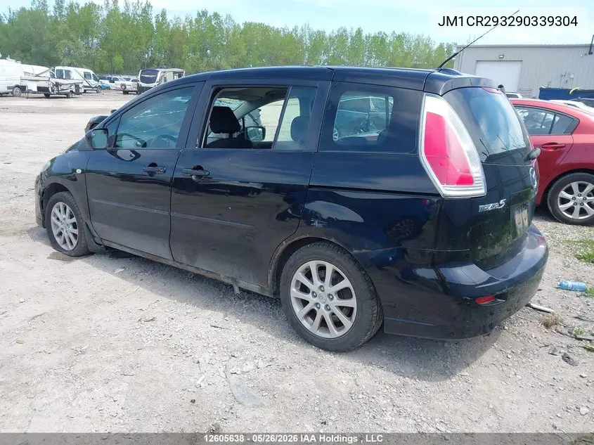 2009 Mazda Mazda5 VIN: JM1CR293290339304 Lot: 12605638