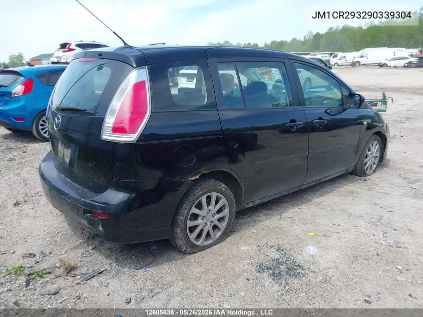 2009 Mazda Mazda5 VIN: JM1CR293290339304 Lot: 12605638