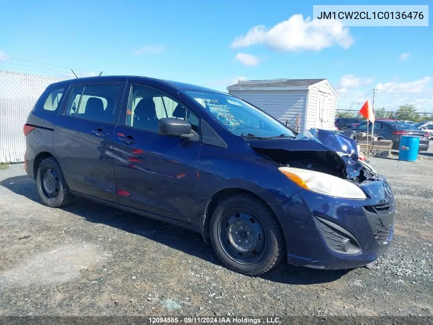 JM1CW2CL1C0136476 2012 Mazda Mazda5