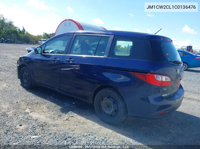 JM1CW2CL1C0136476 2012 Mazda Mazda5