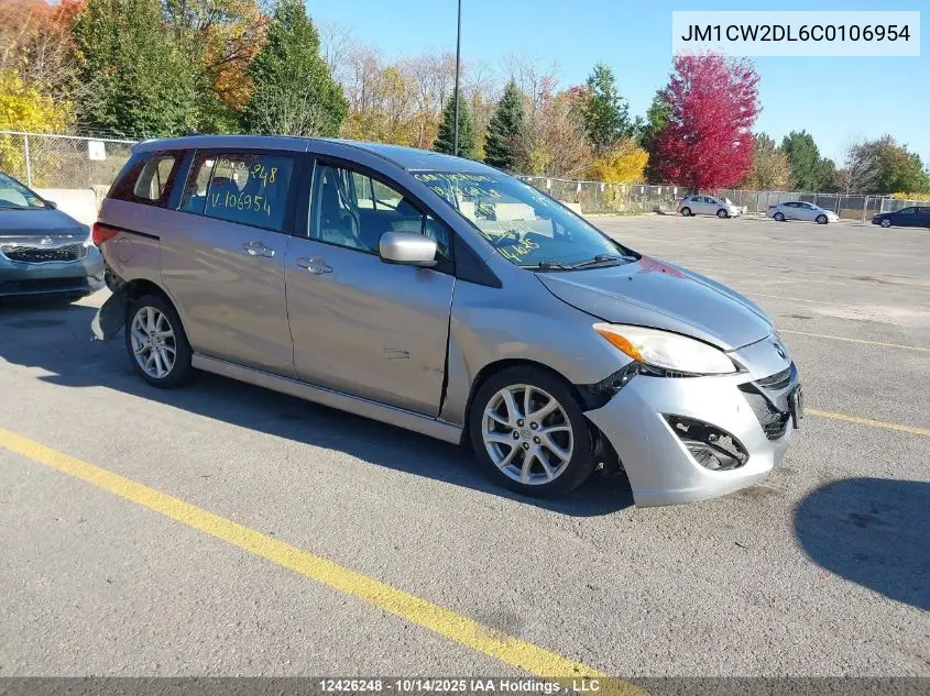 JM1CW2DL6C0106954 2012 Mazda 5