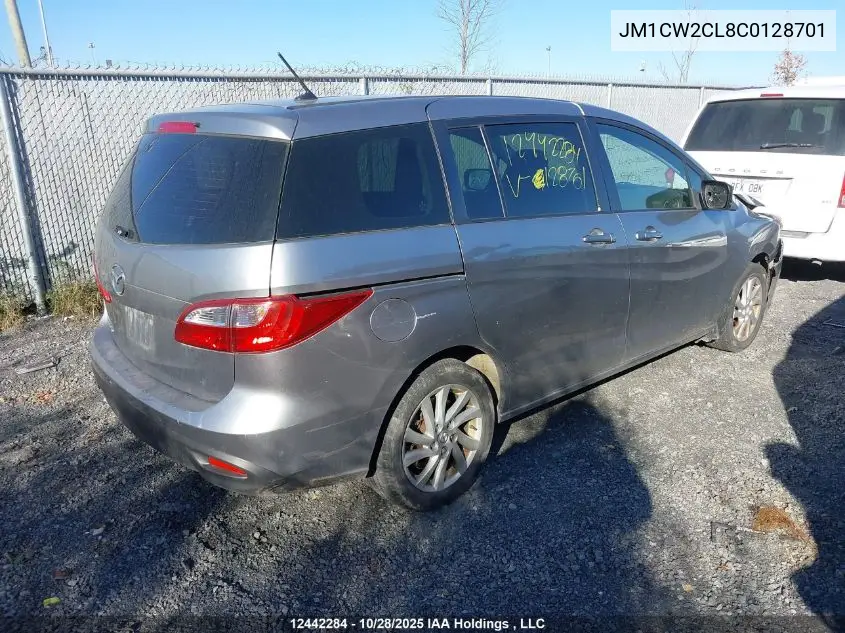 JM1CW2CL8C0128701 2012 Mazda Mazda5 Gs
