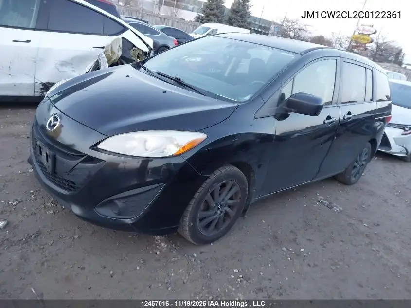JM1CW2CL2C0122361 2012 Mazda Mazda5 Gs