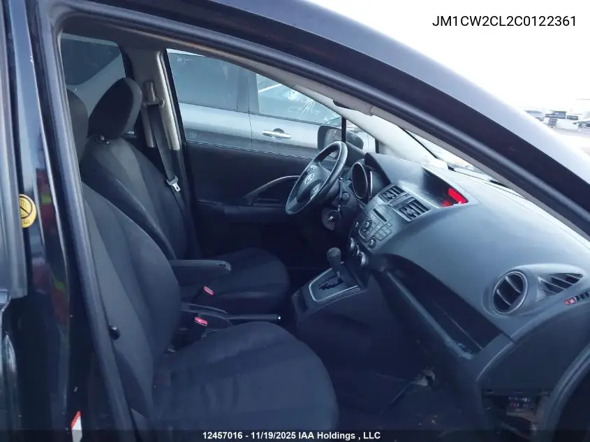 JM1CW2CL2C0122361 2012 Mazda Mazda5 Gs
