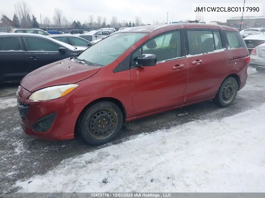 JM1CW2CL8C0117990 2012 Mazda Mazda5 Gs