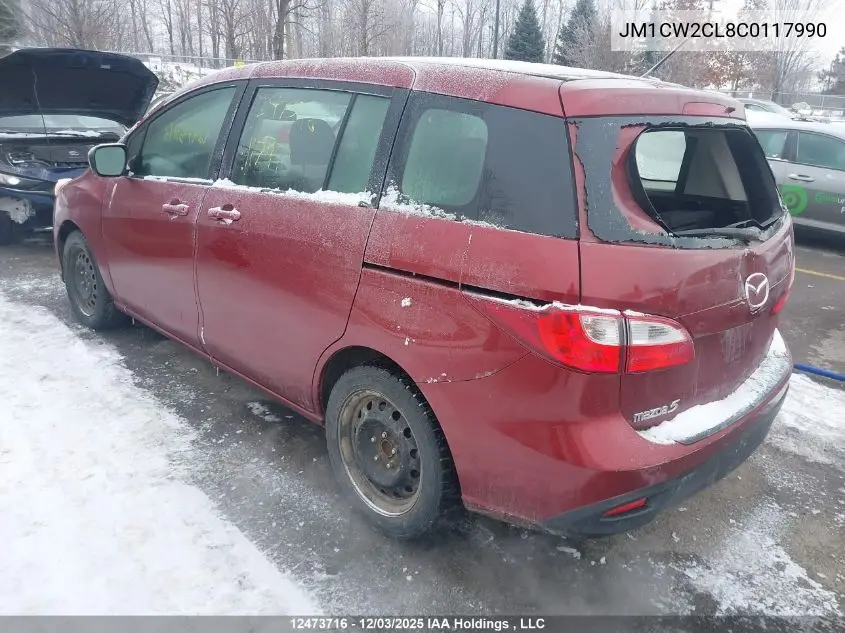JM1CW2CL8C0117990 2012 Mazda Mazda5 Gs
