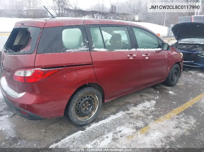 JM1CW2CL8C0117990 2012 Mazda Mazda5 Gs
