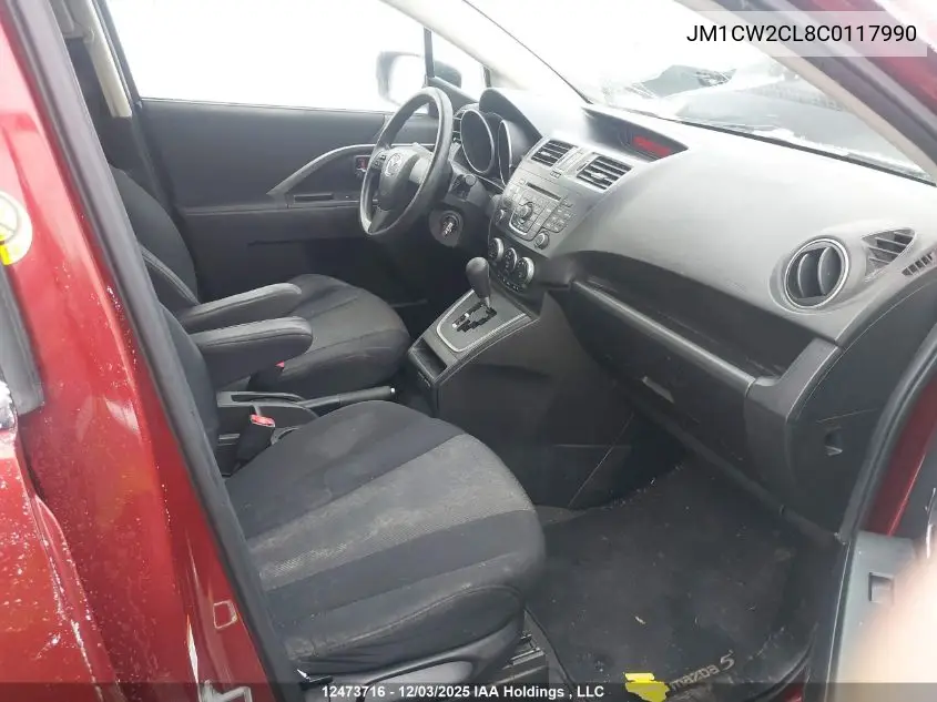 JM1CW2CL8C0117990 2012 Mazda Mazda5 Gs