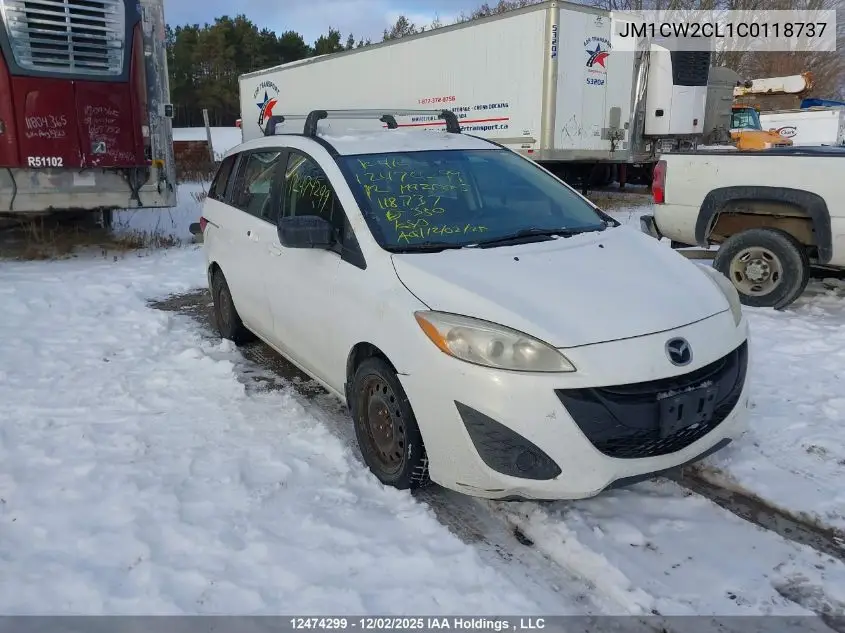 JM1CW2CL1C0118737 2012 Mazda Mazda5 Gs