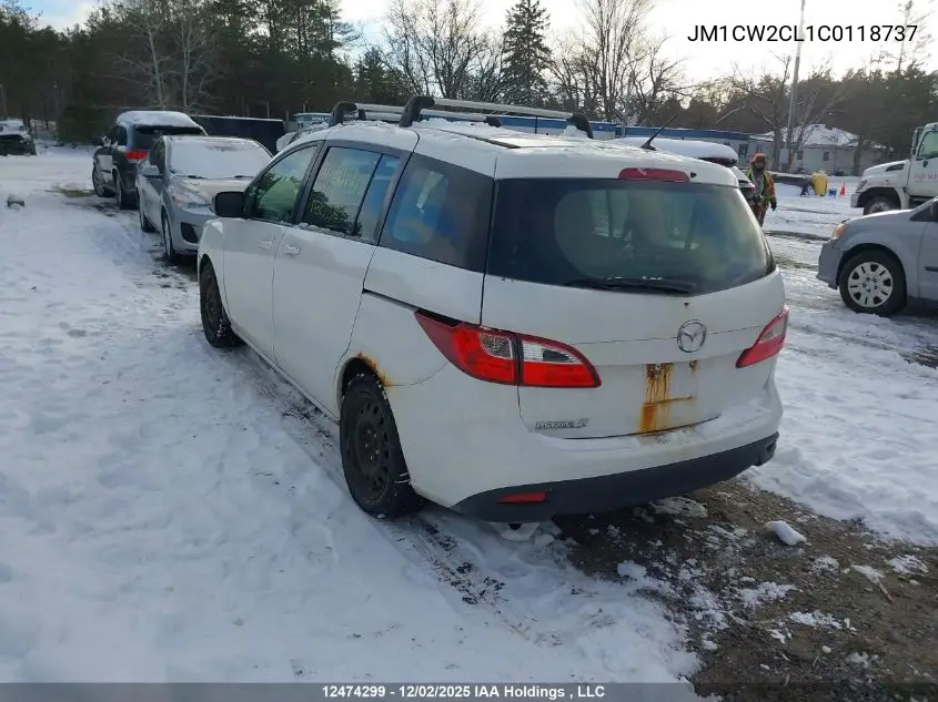 JM1CW2CL1C0118737 2012 Mazda Mazda5 Gs