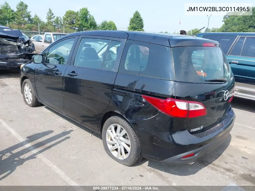 JM1CW2BL3C0114965 2012 Mazda Mazda5 Sport