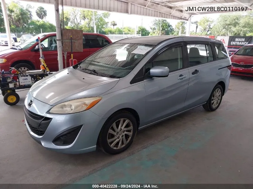 JM1CW2BL8C0110197 2012 Mazda Mazda5