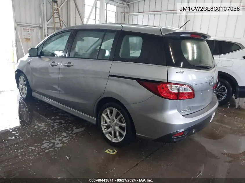 JM1CW2CL8C0107038 2012 Mazda Mazda5 Touring