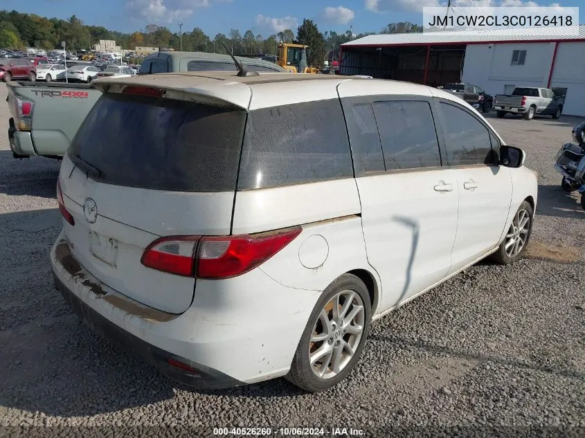 JM1CW2CL3C0126418 2012 Mazda Mazda5 Touring