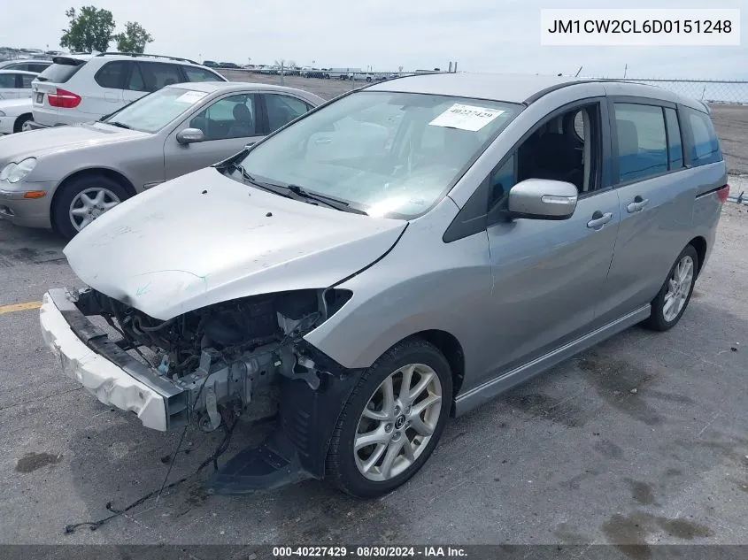 JM1CW2CL6D0151248 2013 Mazda Mazda5 Touring