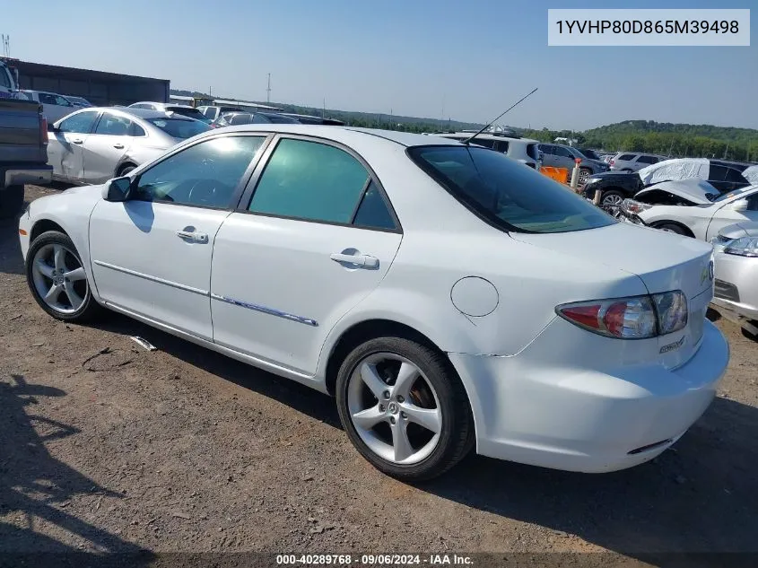 2006 Mazda Mazda6 S VIN: 1YVHP80D865M39498 Lot: 40289768