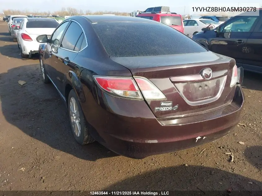 1YVHZ8BH0A5M30278 2010 Mazda Mazda6 Gs-I4