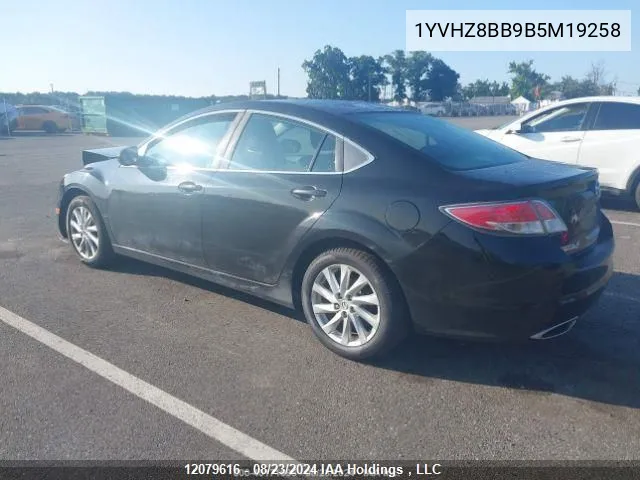 1YVHZ8BB9B5M19258 2011 Mazda 6 S