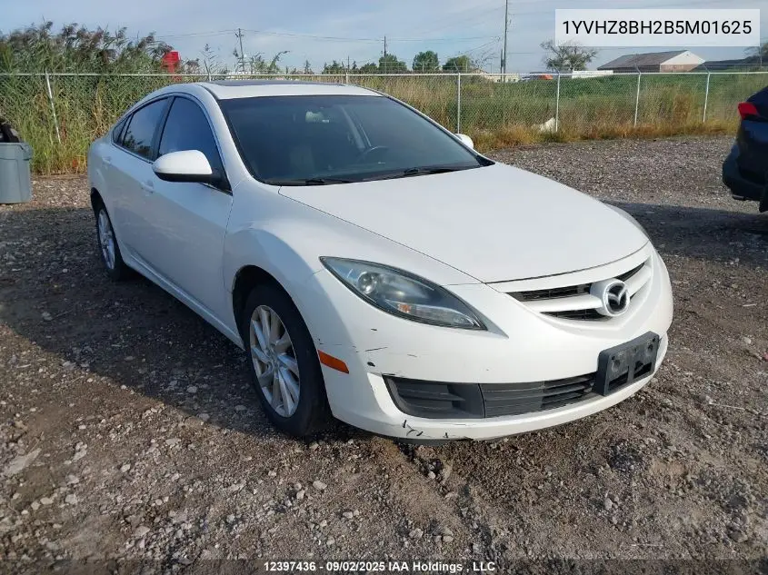 1YVHZ8BH2B5M01625 2011 Mazda 6 I