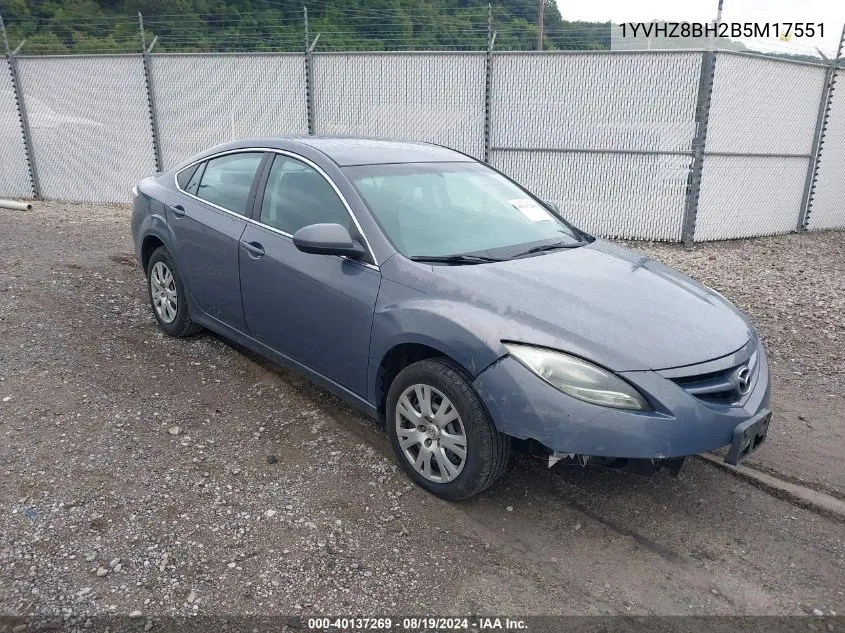 1YVHZ8BH2B5M17551 2011 Mazda Mazda6 I Sport