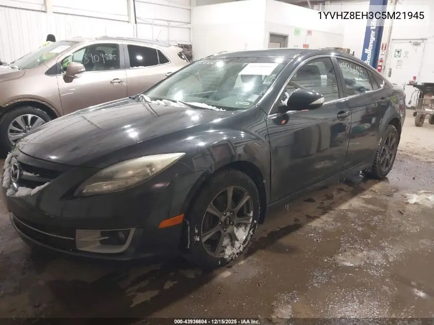 1YVHZ8EH3C5M21945 2012 Mazda Mazda6 I Touring Plus