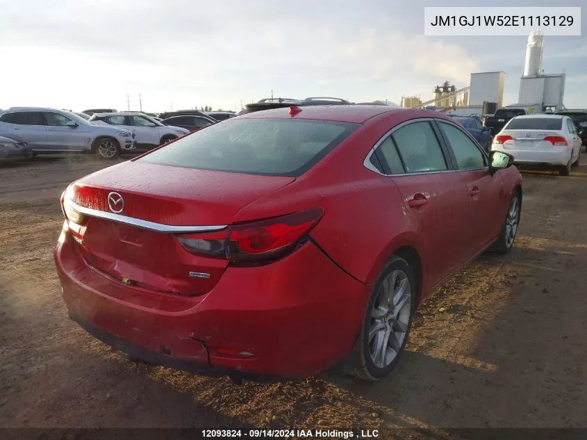 2014 Mazda Mazda6 VIN: JM1GJ1W52E1113129 Lot: 12093824