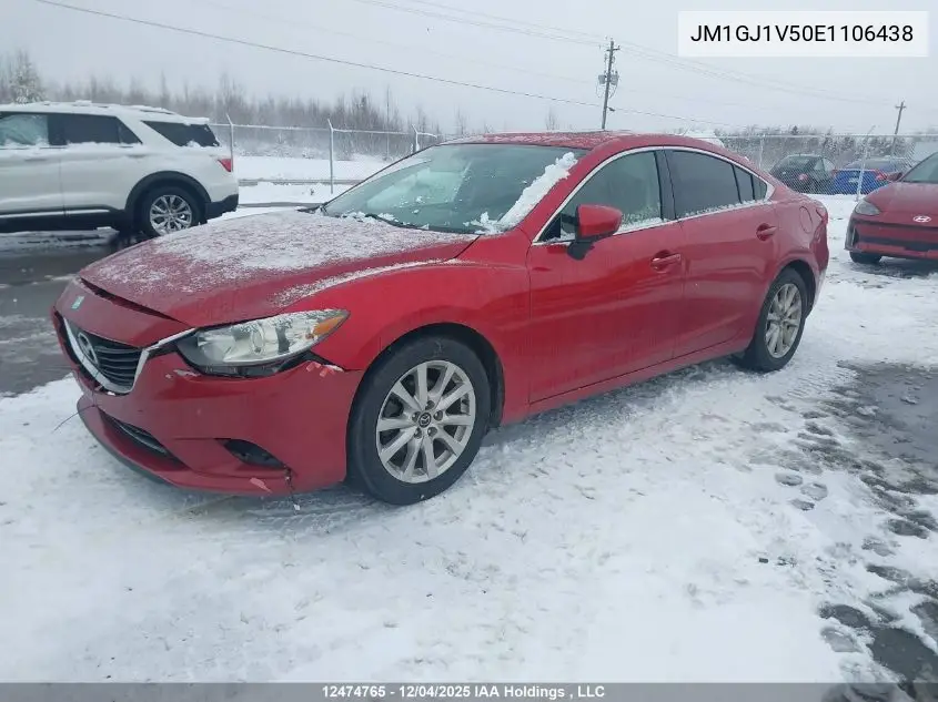 JM1GJ1V50E1106438 2014 Mazda Mazda6 Gs