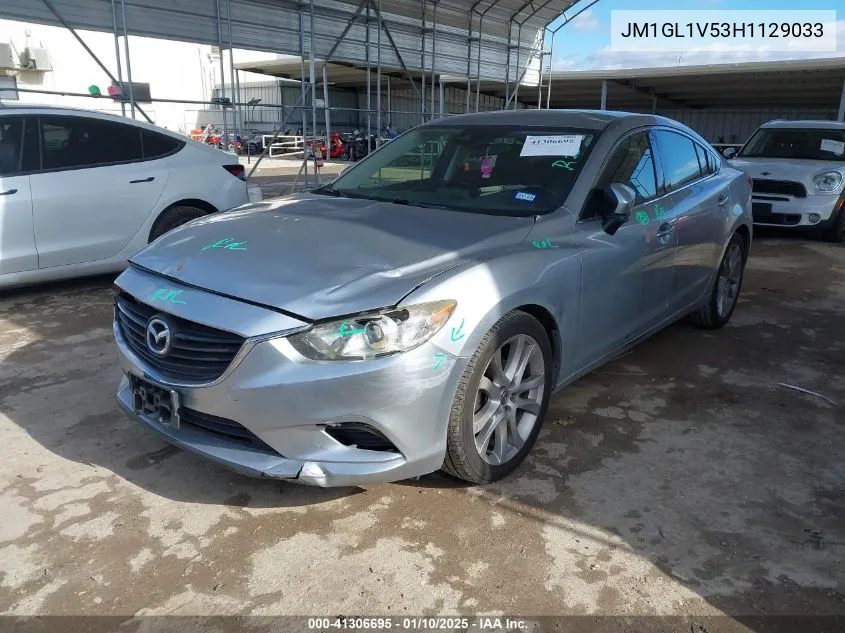 2017 Mazda Mazda6 Touring VIN: JM1GL1V53H1129033 Lot: 41306695