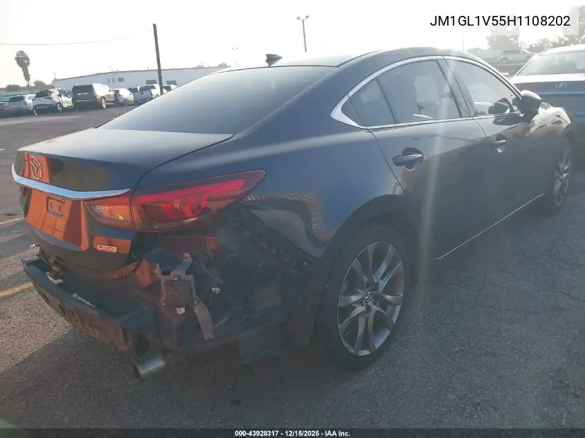 JM1GL1V55H1108202 2017 Mazda Mazda6 Touring