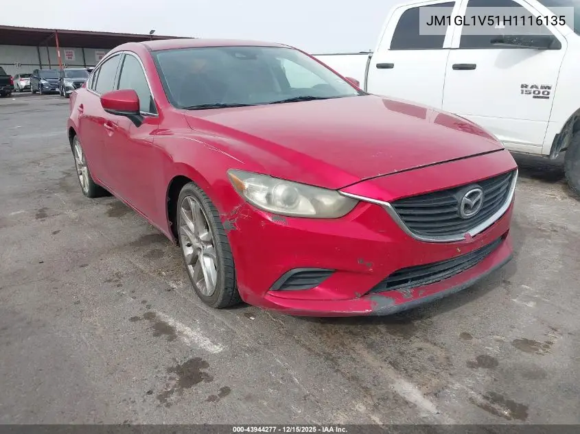 JM1GL1V51H1116135 2017 Mazda Mazda6 Touring
