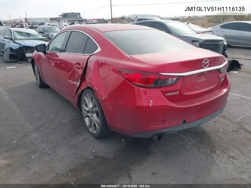 JM1GL1V51H1116135 2017 Mazda Mazda6 Touring