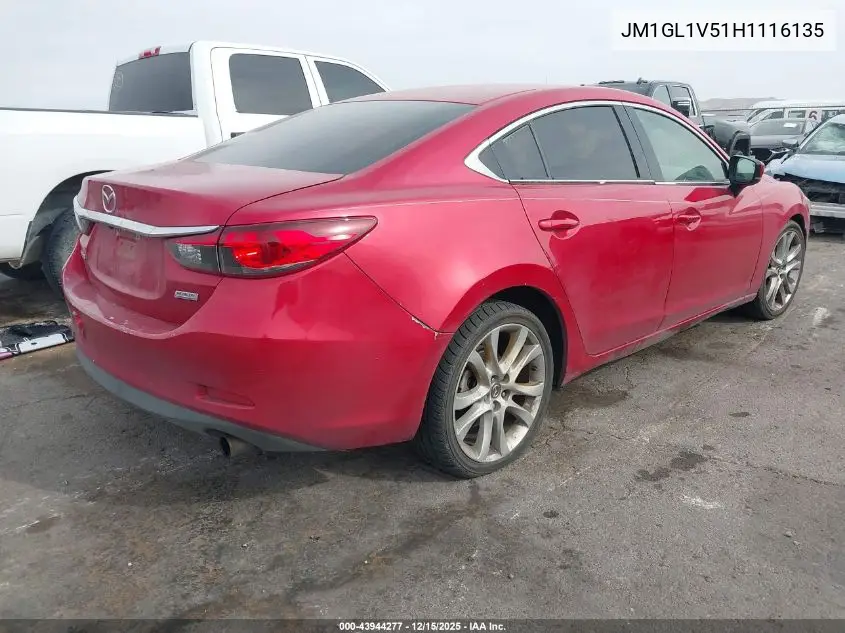 JM1GL1V51H1116135 2017 Mazda Mazda6 Touring