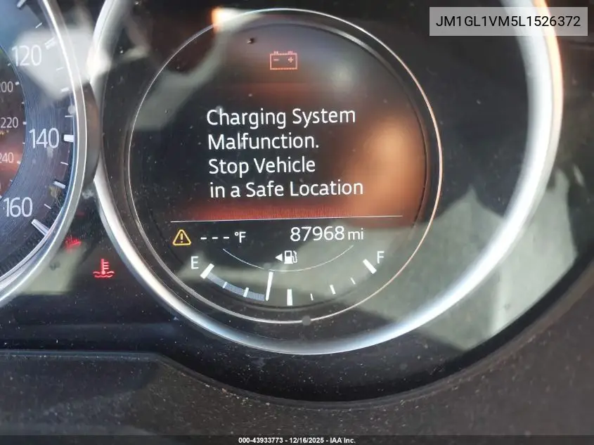 JM1GL1VM5L1526372 2020 Mazda Mazda6 Touring