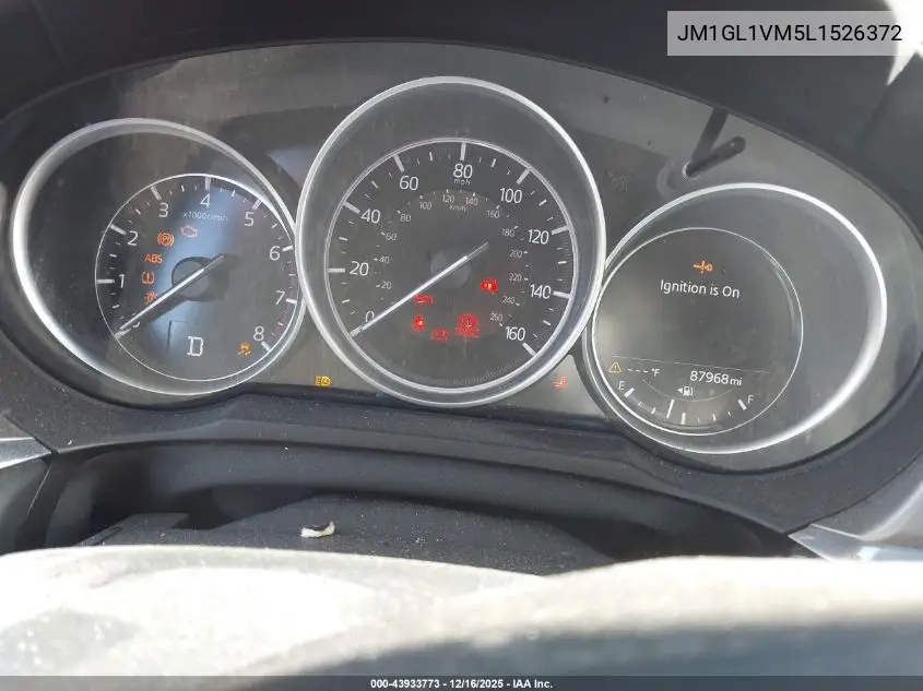 JM1GL1VM5L1526372 2020 Mazda Mazda6 Touring