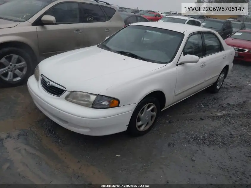 1YVGF22C6W5705147 1998 Mazda 626 Dx/Lx