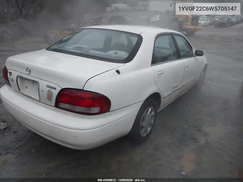 1YVGF22C6W5705147 1998 Mazda 626 Dx/Lx