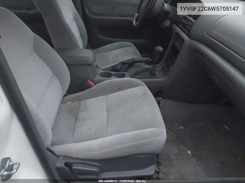 1YVGF22C6W5705147 1998 Mazda 626 Dx/Lx