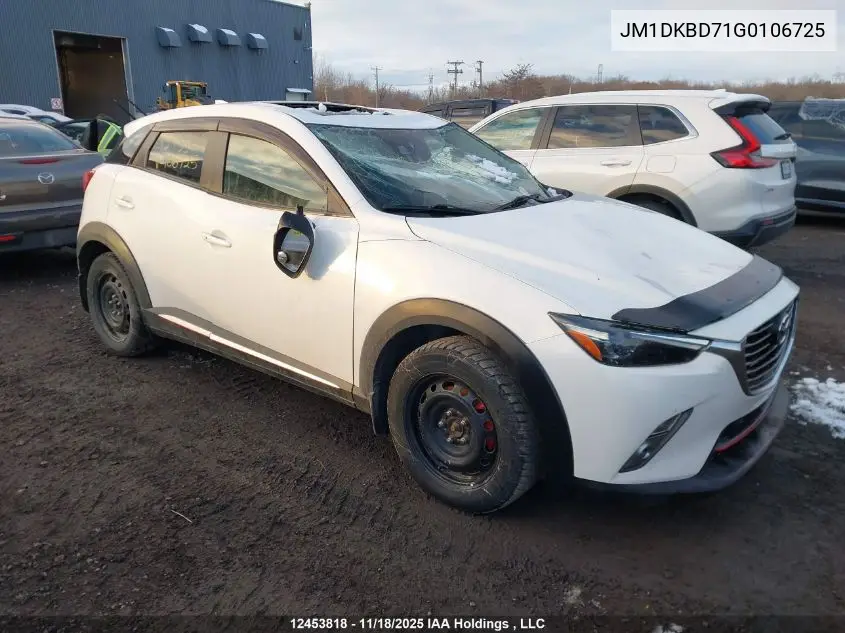 JM1DKBD71G0106725 2016 Mazda Cx-3 Grand Touring