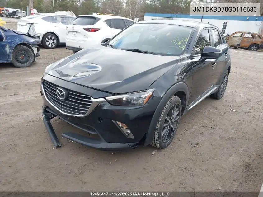 JM1DKBD70G0116680 2016 Mazda Cx-3